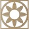 Ekena Millwork Blume Wood Fretwork Pierced Ceiling Medallion, Hickory, 36"OD x 12 1/2"ID x 3/8"T CMWP36X36X0375BLHI - alternate 5